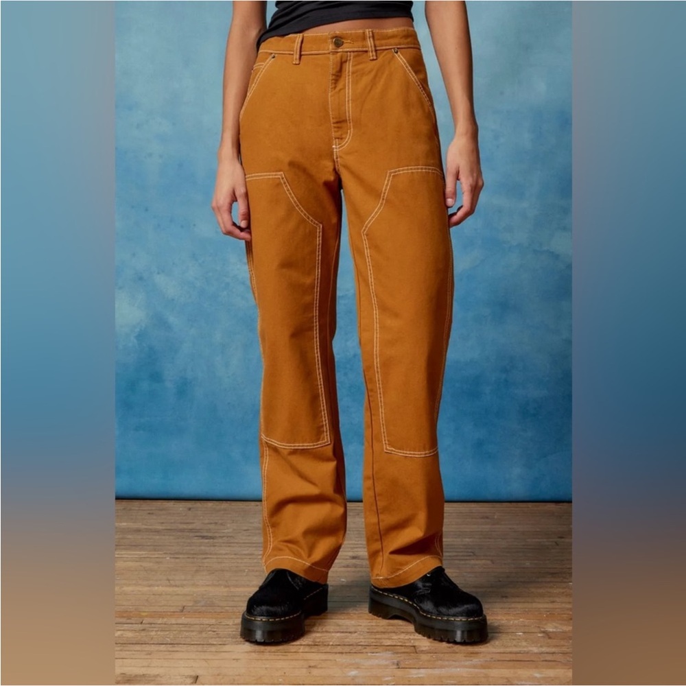 BDG Urban Outfitters Carpenter Pants Women's 26 Brown Utility Double Knee Canvas